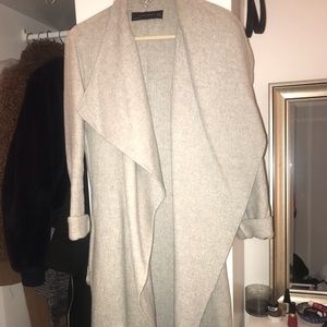 Long wool trench coat